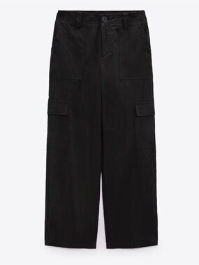 Zara Black Cargo Small
